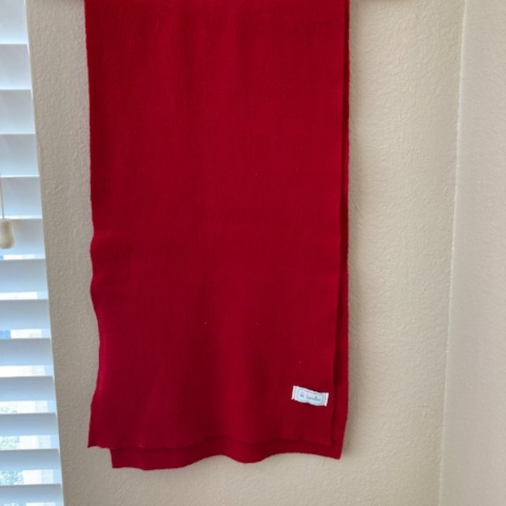 Benetton red wool scarf